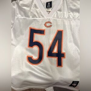 Brian Urlacher #54 Chicago Bears NFL Women’s Size L Reebok 14-16 Jersey White